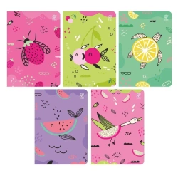 Zeszyt A5/16K 3-linia kolor Fruits (10szt) - Elanders