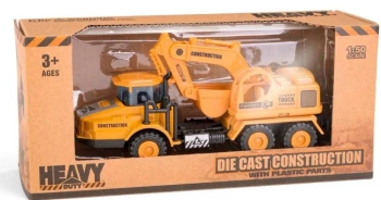 Pojazd budowlany - koparka metalowa - Daffi