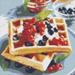 Diamentowa mozaika - Gofry Belgijskie 40x40cm - Ideyka