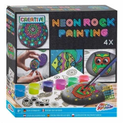 Zestaw do malowania kamieni neonowy - Grafix