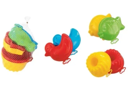 Foremki do piasku zestaw 6 sztuk - Marioinex