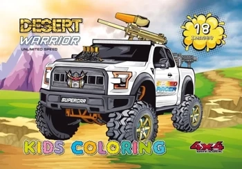 Kolorowanka A4 18 obrazków Wojownicy pustyni - Fresh