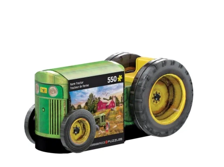 Puzzle 550 TIN Vintage Tractor Shaped 8551-5780 - Eurographics
