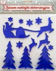 Żelowe naklejki dekoracyjne - BN Sanie - MCD