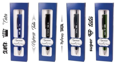 Długopis z nadrukiem dla Taty w etui mix - Cresco