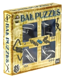 Łamigłówki metalowe 4 szt Puzzle mania nieb. G3