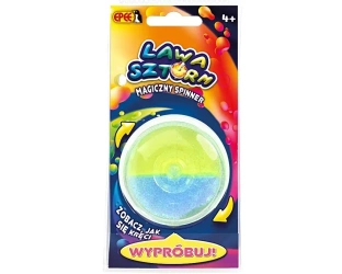 Magiczny spinner Lawa Sztorm niebiesko-żółty - EPEE