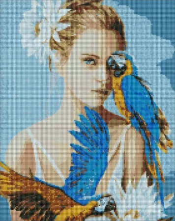 Diamentowa mozaika - Dziewczyna... 40x50cm - Ideyka