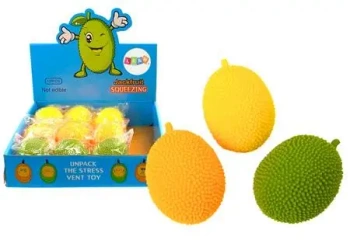 Gniotek owoc chlebowiec rozciągliwy gumowy MIX - Leantoys