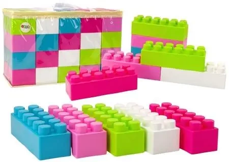 Klocki konstrukcyjne duże podłużne 20el - Leantoys
