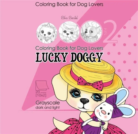 Kolorowanka antystresowa 200x200 Lucky Doggy 2 - Fresh