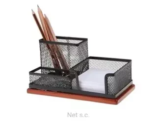 Przybornik czarny 3A z drewnem - NET