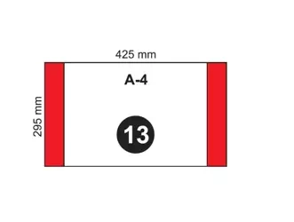 Okładka na podr A4 zwykła NR 13 (20szt) - Fol-Plast