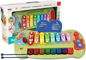 Pianinko cymbałki dla niemowląt światło i dźwięk - Leantoys