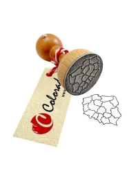Stempel mapa Polski - województwa - Colorado