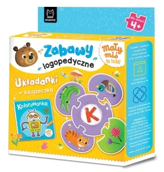 Mały miś to lubi! Zabawy logopedyczne. Układanki - Anna Podgórska