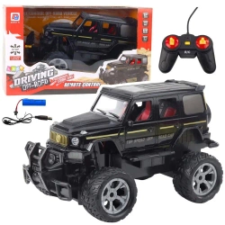 Terenówka R/C światło czarna 1:12 - Leantoys