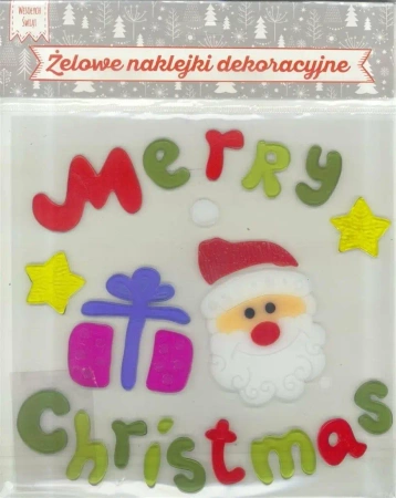 Żelowe naklejki dekoracyjne - BN Mikołaj - MCD