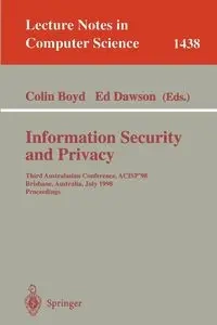 Information Security and Privacy - Boyd Colin