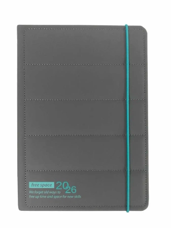 Kalendarz 2026 A5 LUX north face dzienny V3 szary K-A5D NF - AVANTI