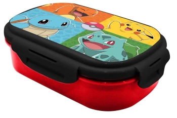 Pudełko śniadaniowe Pokemon ze sztućcami PK00030 - Kids Euroswan