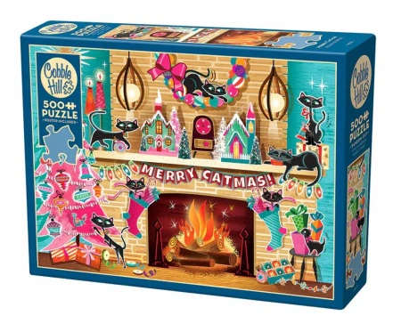 Puzzle 500 Wesołych Świąt 113762 - Cobble Hill