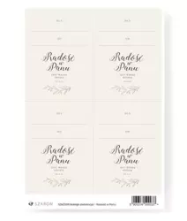 Naklejki dedykacyjne - Radość w Panu - Szaron