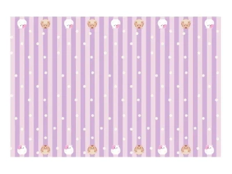 Obrus papierowy Koci Domek Gabi 180x120cm - PartyDeco