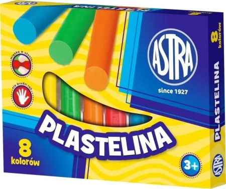 Plastelina 8 kolorów ASTRA - ASTRA papiernicze