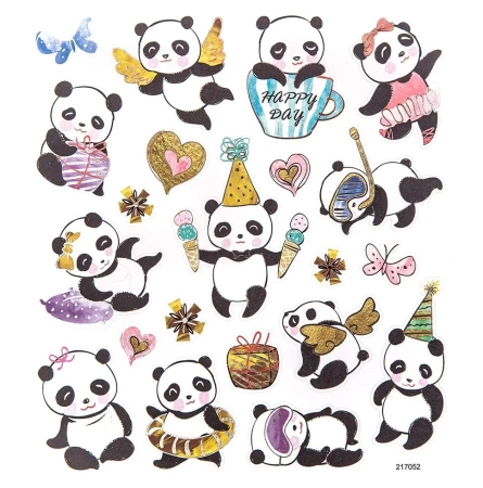 Naklejki pandy 21szt - Dalprint