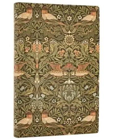 Kalendarz książkowy mini 2026 Morris Birds - Paperblanks