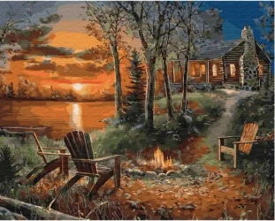 Twoje Hobby. Malowanie po numerach. Ognisko - Twoje Hobby