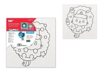 Płótno do malowania kotek świąteczny 20x20 - MP Main Paper