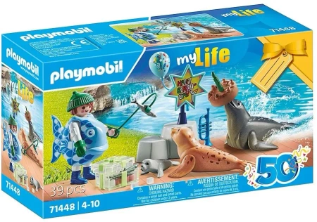 Zestaw z figurkami My Life 71448 Karmienie zwierząt - Playmobil