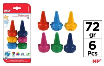 Kredki woskowe-kształt 6 kolorów - MP Main Paper