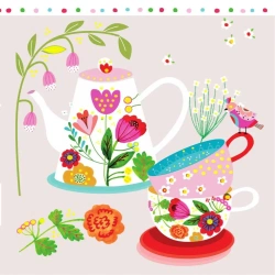 Karnet KW TŁ Filiżanki - praca zbiorowa