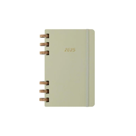 Kalendarz 2025 12M Moleskine L na spirali Crush Kiwi 13x21