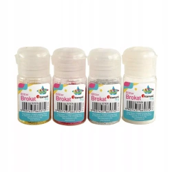 Brokat sypki Titanum odcienie czerwieni