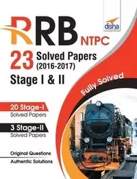 RRB NTPC 23 Solved Papers 2016-17 Stage I & II English Edition - Disha Experts