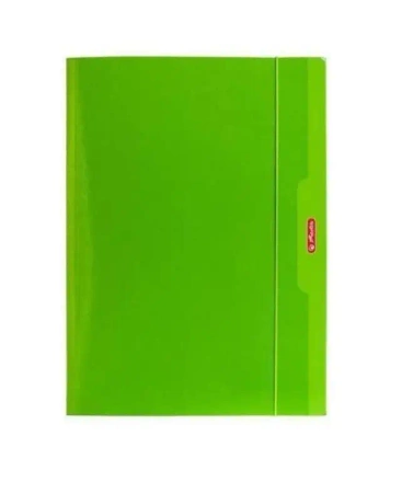 Teczka A4 z gumką Color Blocking zielony - HERLITZ