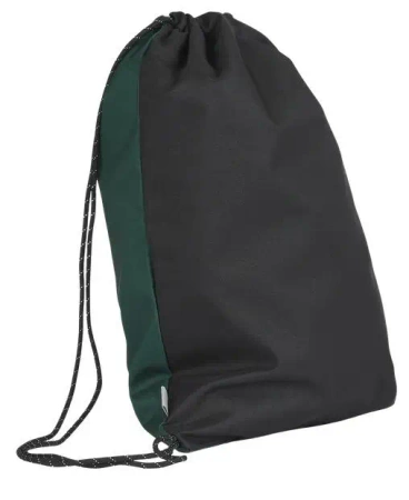 Worek na buty Funky zielono-czarny OXFORD