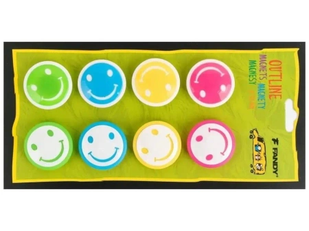 Magnesy Outline smile 8szt - Fandy