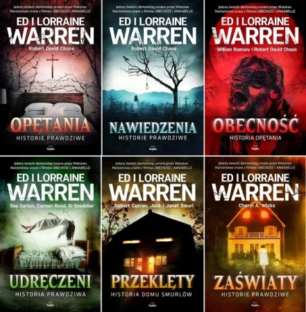 Opętania Ed Warren i Lorraine Warren PAKIET 6 książek - Warren Ed, Warren Lorraine, Cheryl A. Wicks