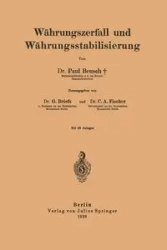 Wahrungszerfall Und Wahrungsstabilisierung - Paul Beusch