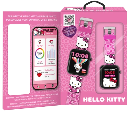 Smartwatch z Bluetooth Hello Kitty 12 funkcji i aplikacja Hello Kitty HK50264