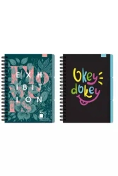 Kołozeszyt B5/96K kratka z mikroperforacją mix - Beniamin