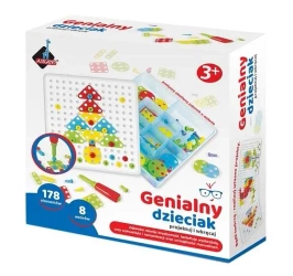 Genialny dzieciak. Mozaika ze śrubokrętem 180el - Askato