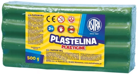 Plastelina 500 g, zielona