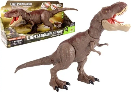 Dinozaur t-rex z ruchoma głowa świeci i ryczy - Pro Kids