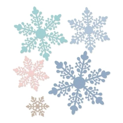 Zestaw wykrojników - Śnieżynki 5szt - Dalprint dpCraft